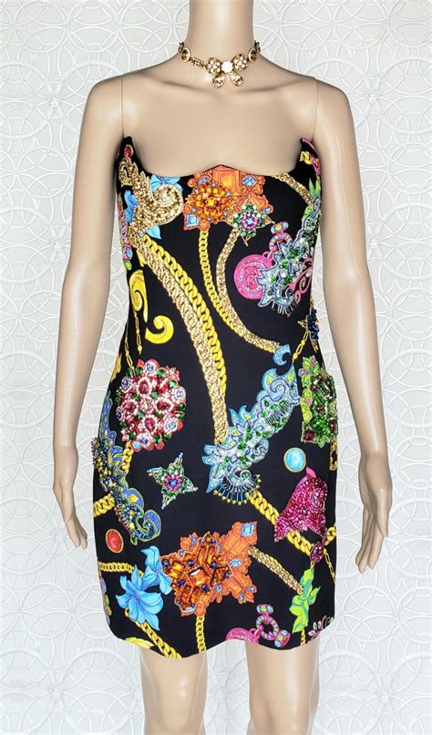 versace heart mini dress